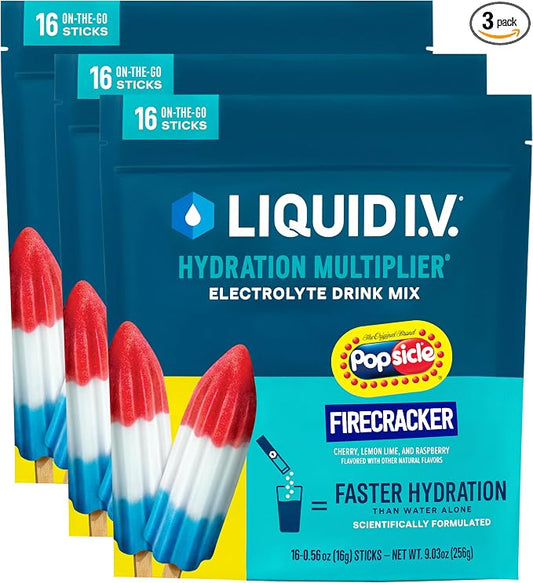 Liquid I.V. Hydration Electrolytes Firecracker 48 Count