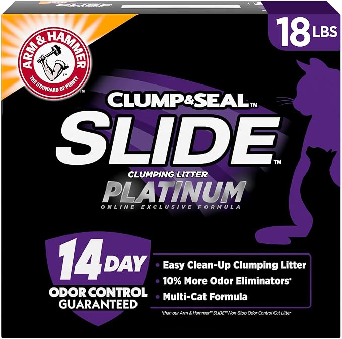 Arm Hammer Slide Platinum Clumping Cat Litter 18lb