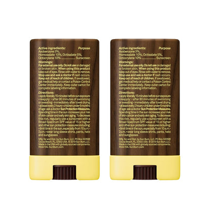 Sun Bum Original SPF 30 Face Stick Sunscreen - Water-Resistant Broad Spectrum Facial Sunscreen with Vitamin E - Hawaii 104 Act Compliant (Without Octinoxate & Oxybenzone) - Travel Friendly - 0.45 oz