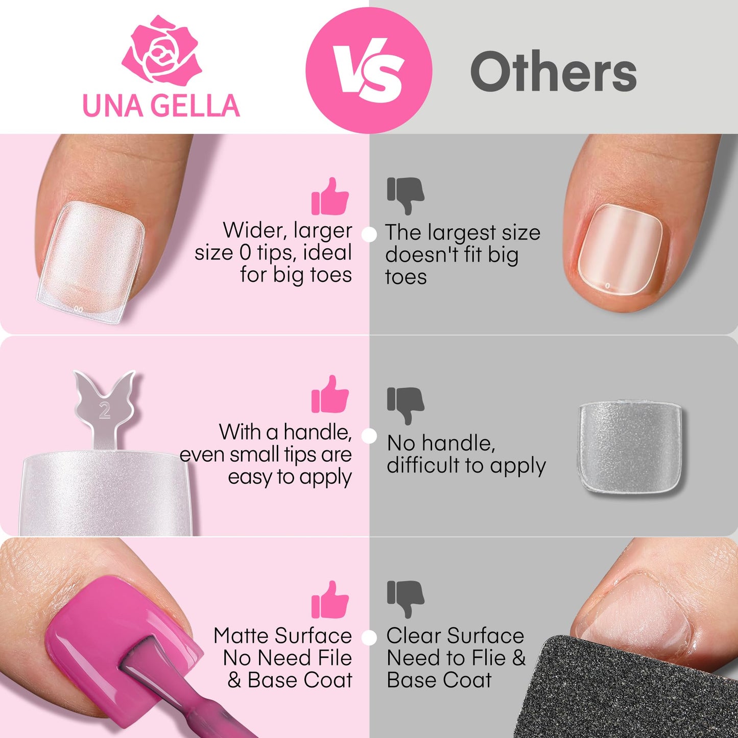UNA GELLA Short Almond Nail Tips: 504PCS Short Fake Nails Soft Press On Gel Nail Tips Pre Shaped Almond Shape Home Nail Extension Full Cover, 12 Sizes Acrylic Gelly Tips