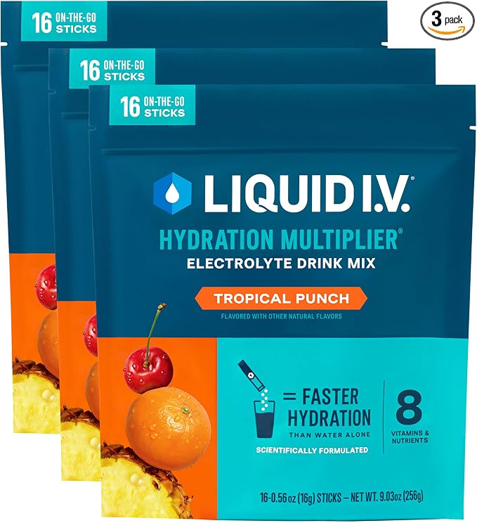 Liquid I.V. Hydration Electrolytes Tropical Punch 48 Count