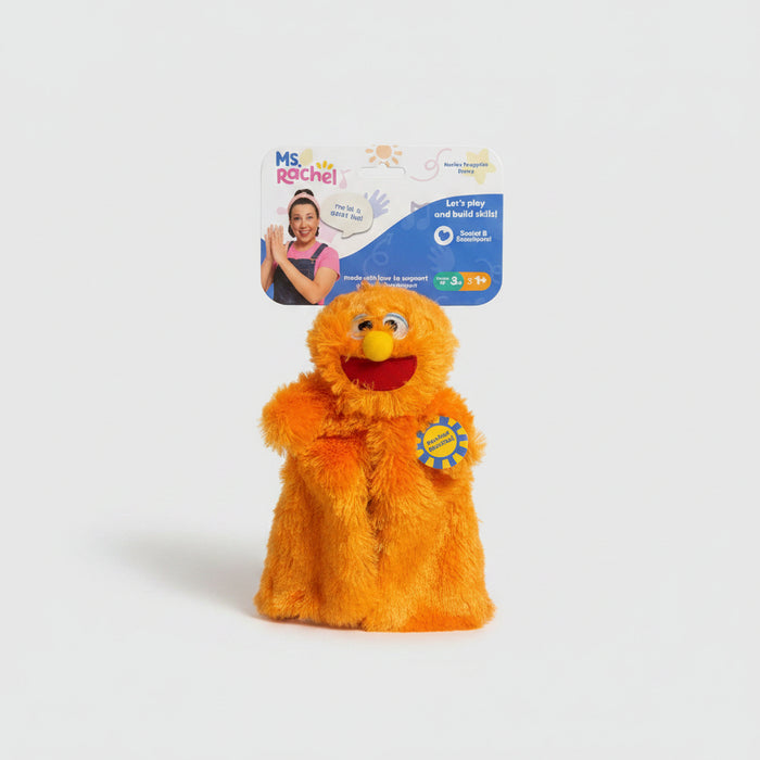 Ms. Rachel Sensory Hanging Toy – Orange Monster Plush