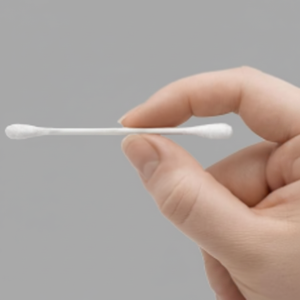 Cotton swab close up