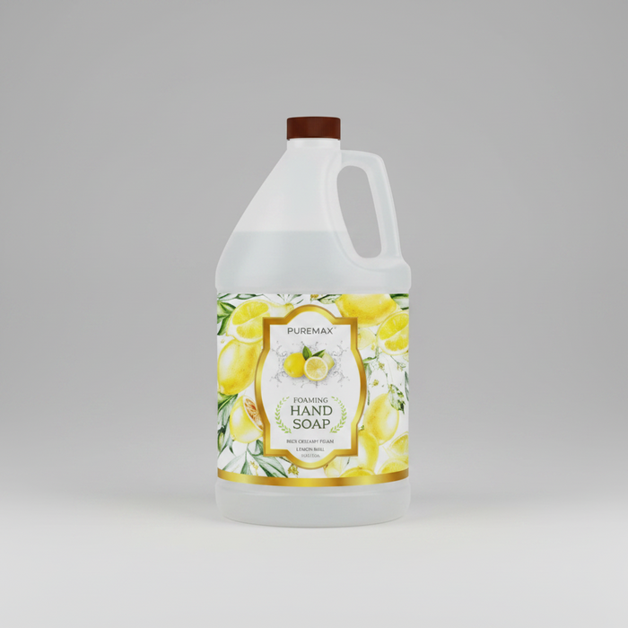 PUREMAX Foaming Hand Soap Refill 1 Gallon Lemon Basil Amazon listing