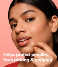 Helps protect pimples from picking and popping